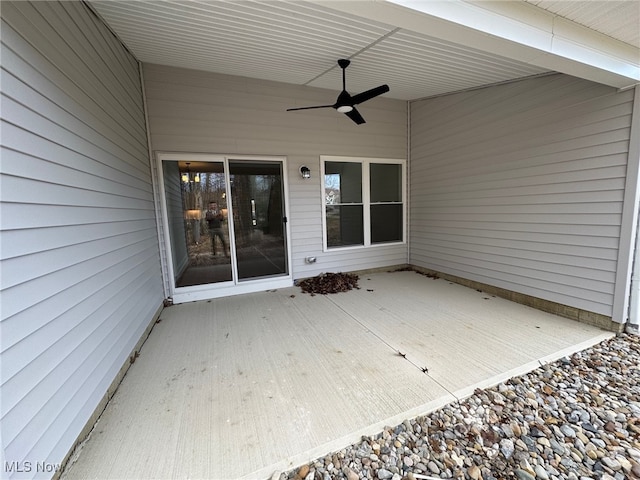 32054 Tuscan Ln Unit L-2, Avon Lake, OH 44012 - view of patio / terrace with ceiling fan