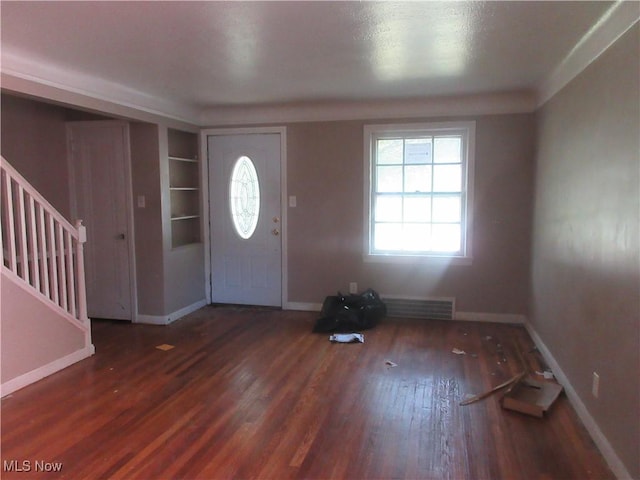 18019 Chagrin Blvd, Shaker Heights, OH 44122 - entrance foyer featuring stairs, plenty of natural light, and wood finished floors