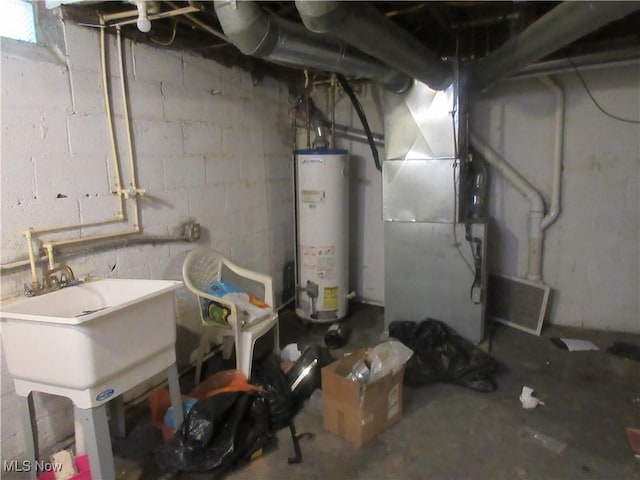 18019 Chagrin Blvd, Shaker Heights, OH 44122 - below grade area featuring gas water heater and heating unit