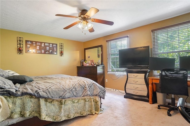 13 S River Rd, Munroe Falls, OH 44262 - carpeted bedroom featuring ceiling fan and baseboards