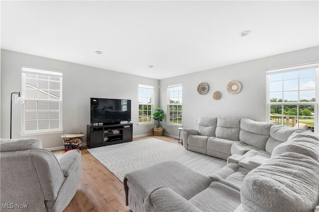 2979 Cloverhurst St NE, Canton, OH 44721 - living area with wood finished floors and baseboards