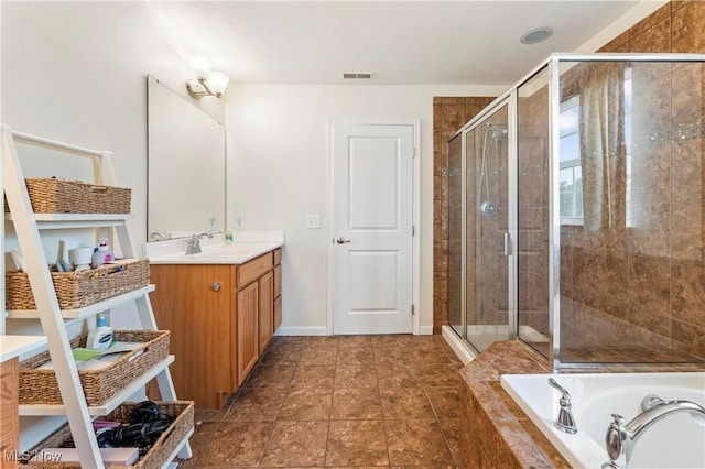2979 Cloverhurst St NE, Canton, OH 44721 - full bath with vanity, a bath, and a shower stall