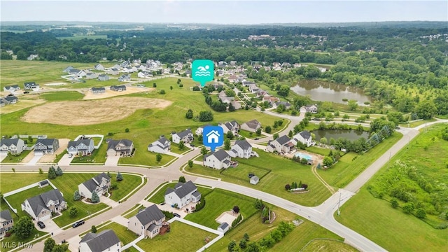 2979 Cloverhurst St NE, Canton, OH 44721 - aerial perspective of suburban area featuring a nearby body of water