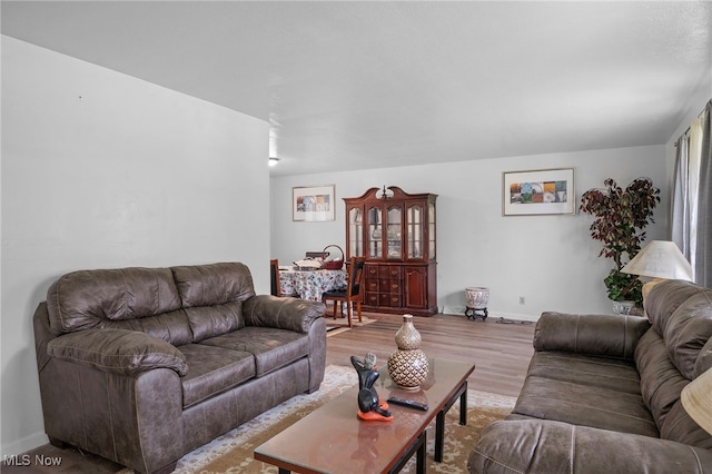 127 Brush Rd, Richmond Heights, OH 44143 - living room featuring wood finished floors and baseboards