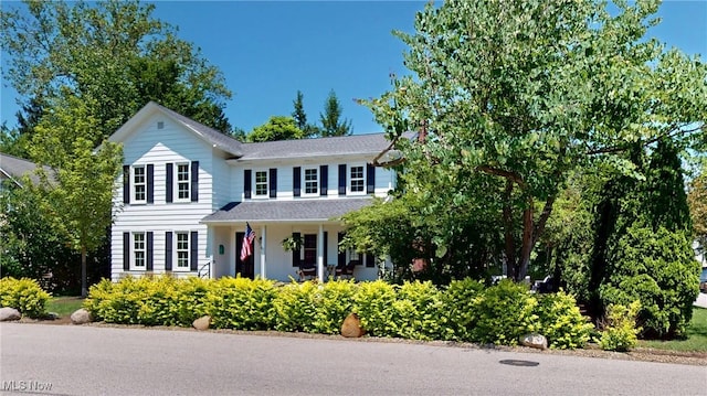 43 S St, Chagrin Falls, OH 44022 - view of front facade featuring covered porch