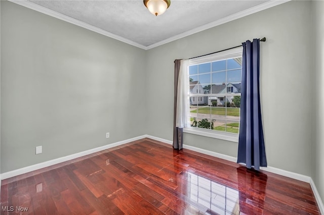 3303 Tuxedo Ave, Parma, OH 44134 - spare room featuring wood finished floors, healthy amount of natural light, and ornamental molding