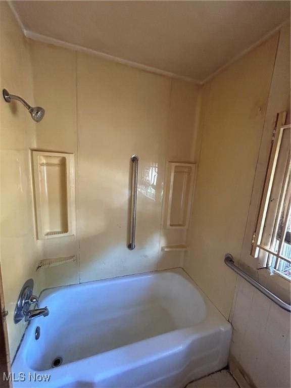 9822 Way Ave, Cleveland, OH 44105 - bathroom featuring bathtub / shower combination