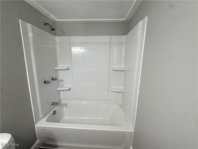 16707 Terrace Ave, Caldwell, OH 43724 - full bathroom with toilet and shower / washtub combination