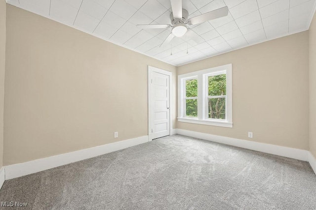 6434 Union Ave NE, Alliance, OH 44601 - carpeted empty room with baseboards and ceiling fan
