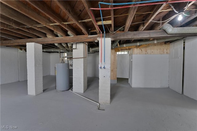 533 12th St, Campbell, OH 44405 - unfinished basement featuring water heater