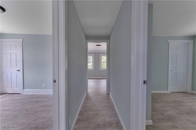 533 12th St, Campbell, OH 44405 - hallway with baseboards and wood finished floors