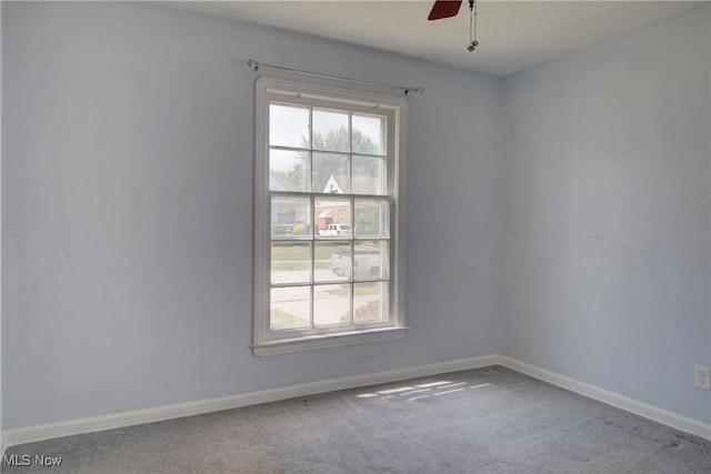 4606 Maplecrest Ave, Parma, OH 44134 - carpeted empty room with a ceiling fan and baseboards