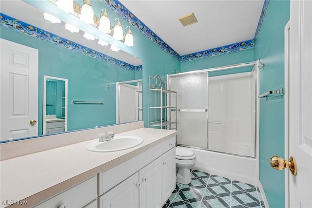 11253 Hampton Bay Ln, Concord, OH 44077 - full bathroom with vanity, combined bath / shower with glass door, and tile patterned flooring