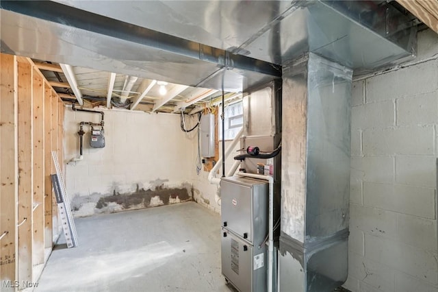 1811 Stepney St, Niles, OH 44446 - basement featuring electric panel and gas meter