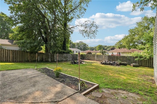 1811 Stepney St, Niles, OH 44446 - fenced backyard with a patio