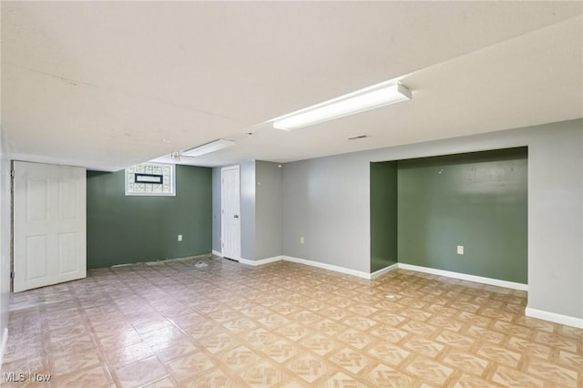 1811 Stepney St, Niles, OH 44446 - below grade area featuring baseboards and light floors