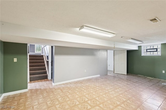1811 Stepney St, Niles, OH 44446 - below grade area with stairs and baseboards