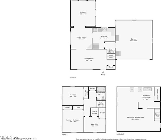 2992 Eldora Dr, Youngstown, OH 44511 - view of home floor plan