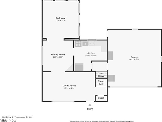 2992 Eldora Dr, Youngstown, OH 44511 - view of room layout
