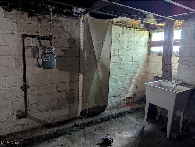 14717 Orinoco Ave, East Cleveland, OH 44112 - below grade area with gas meter