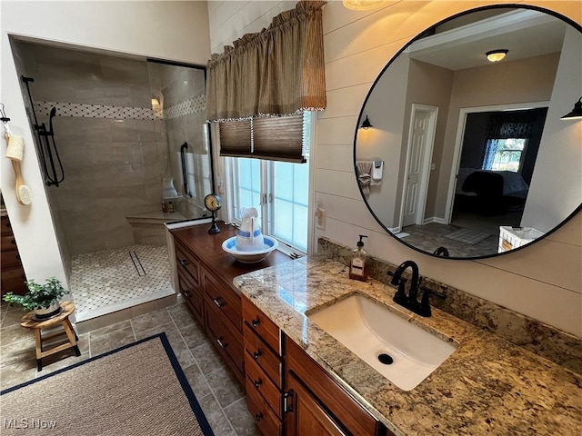 660 Rustic Knoll Dr, Kent, OH 44240 - full bath with vanity and tiled shower