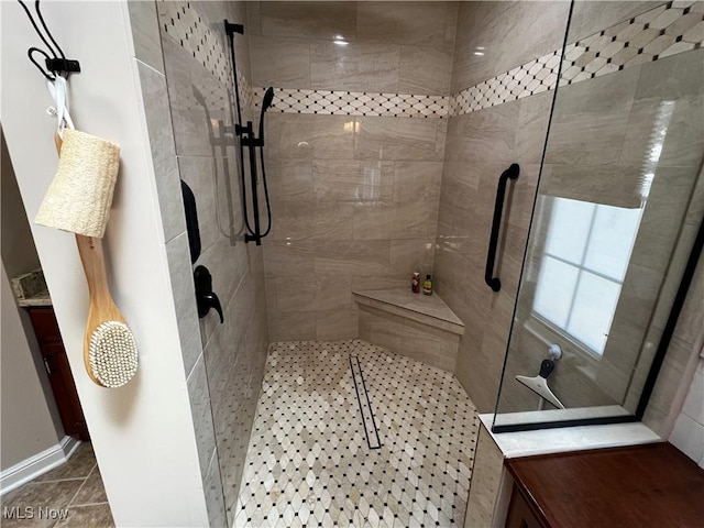 660 Rustic Knoll Dr, Kent, OH 44240 - full bath with a tile shower and baseboards
