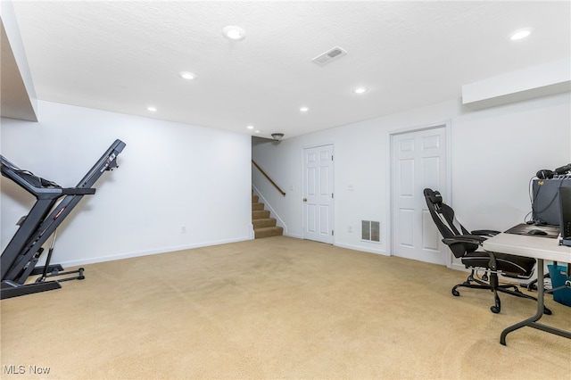 1648 E Turkey Run Dr, Newark, OH 43055 - carpeted office space featuring recessed lighting