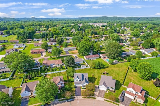 1648 E Turkey Run Dr, Newark, OH 43055 - aerial view of residential area with a heavily wooded area