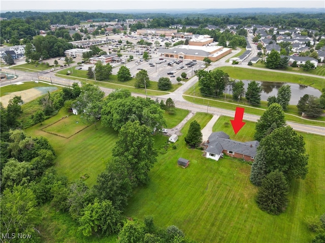 136 N Chillicothe Rd, Aurora, OH 44202 - aerial view of property and surrounding area with a large body of water
