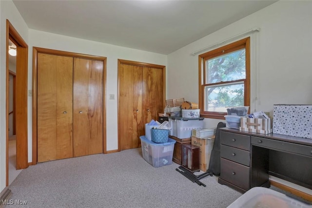 201 Hancock St, Woodsfield, OH 43793 - bedroom featuring two closets and carpet