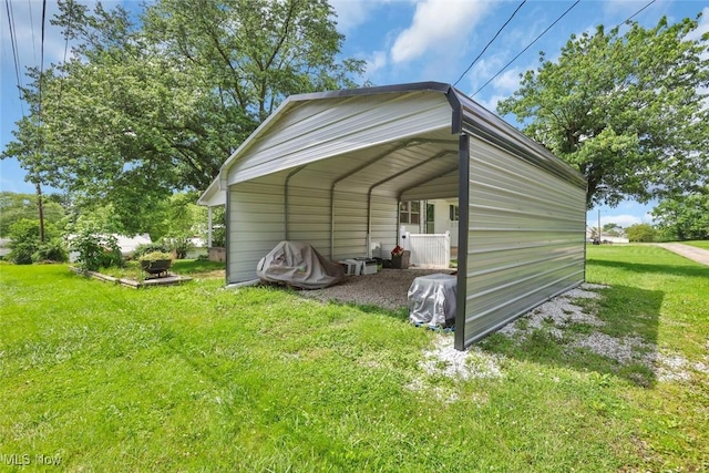 201 Hancock St, Woodsfield, OH 43793 - view of outdoor structure with a detached carport