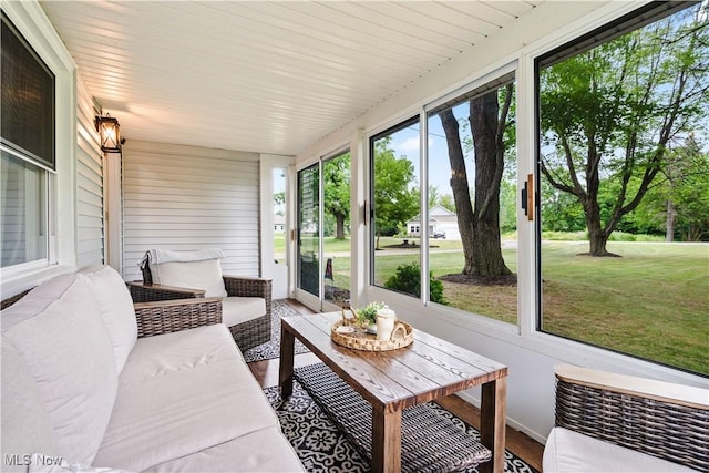 6170 Oberlin Rd, Amherst, OH 44001 - sunroom / solarium with an outdoor living space