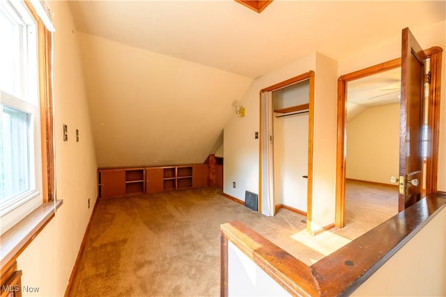 19005 Pawnee Ave, Cleveland, OH 44119 - additional living space with carpet floors and lofted ceiling