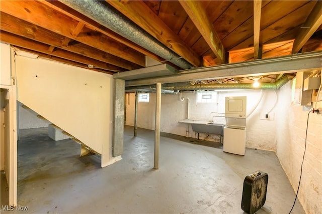 19005 Pawnee Ave, Cleveland, OH 44119 - basement featuring a sink