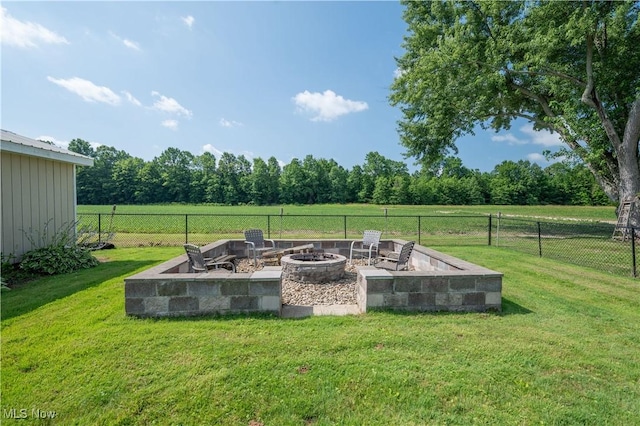 2835 Hallock Young Rd SW, Warren, OH 44481 - view of yard featuring a fire pit