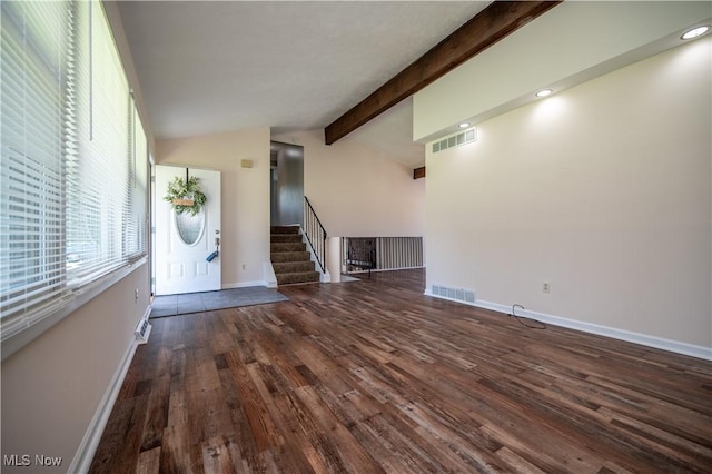 2835 Hallock Young Rd SW, Warren, OH 44481 - entrance foyer with wood finished floors, stairway, and recessed lighting