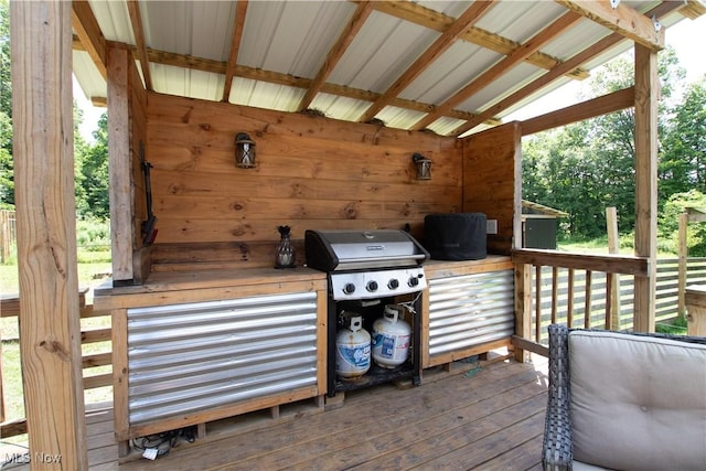 10770 W W Salem Rd, West Salem, OH 44287 - wooden deck with grilling area