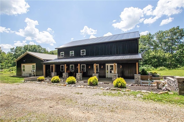 10770 W W Salem Rd, West Salem, OH 44287 - view of front of home with covered porch and a metal roof