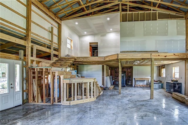 10770 W W Salem Rd, West Salem, OH 44287 - misc room featuring concrete floors and a high ceiling
