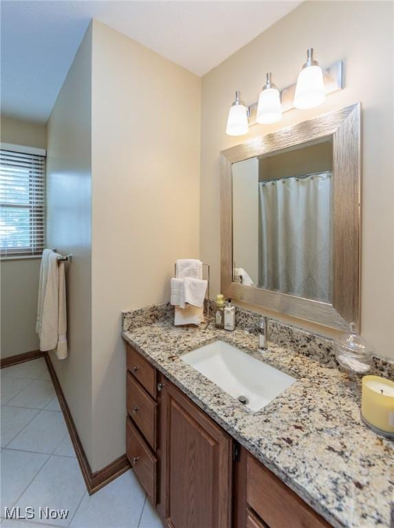 6252 Pebblebrook Ln, North Olmsted, OH 44070 - bathroom featuring vanity and tile patterned flooring