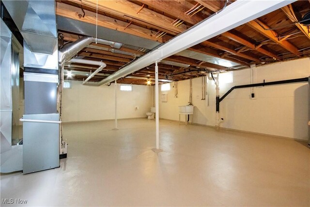 2456 Batdorf Rd, Wooster, OH 44691 - below grade area featuring a sink
