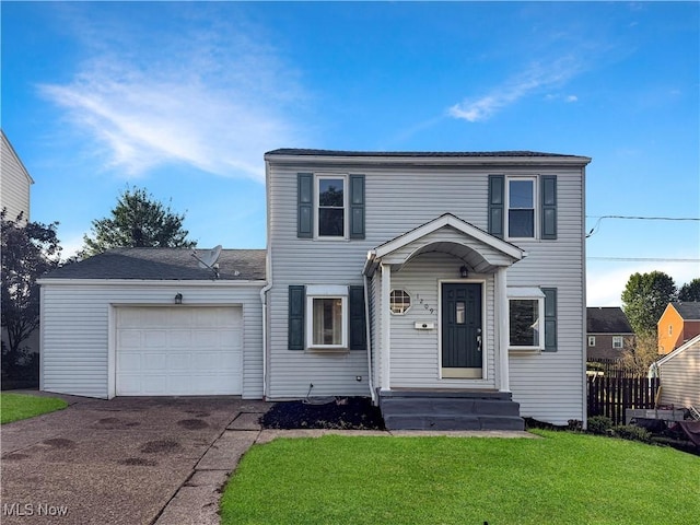1209 Courtland Rd, Weirton, WV 26062 - traditional-style home featuring a garage and concrete driveway