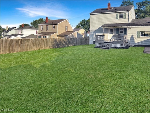 1209 Courtland Rd, Weirton, WV 26062 - view of yard with a wooden deck