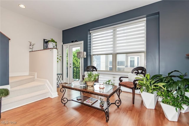 12591 Larchmere Blvd Unit W-6, Cleveland, OH 44120 - living area featuring wood finished floors and recessed lighting