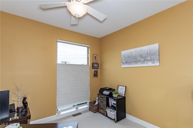 12591 Larchmere Blvd Unit W-6, Cleveland, OH 44120 - office space with ceiling fan and carpet flooring
