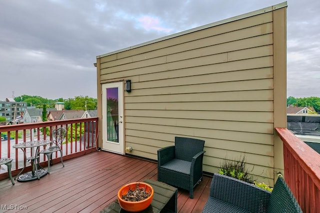 12591 Larchmere Blvd Unit W-6, Cleveland, OH 44120 - view of wooden terrace