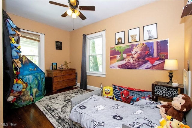 645 Saybolt Ave, Wooster, OH 44691 - bedroom featuring wood finished floors and ceiling fan