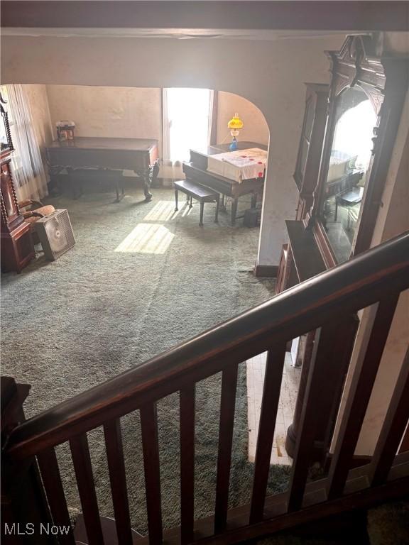 8 E Main St, New Concord, OH 43762 - carpeted bedroom with ornamental molding