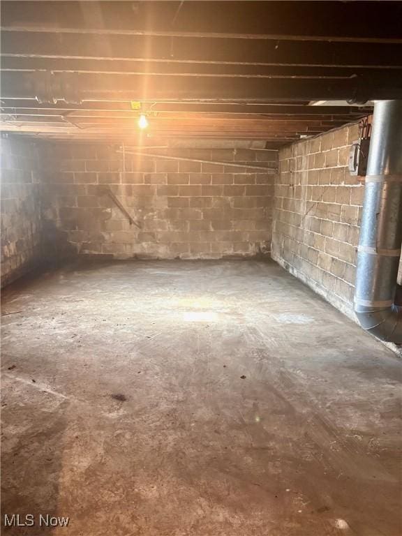 8 E Main St, New Concord, OH 43762 - view of unfinished basement