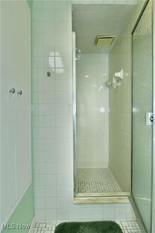 8518 Four Seasons Trl, Poland, OH 44514 - full bath with a shower stall and tile patterned flooring